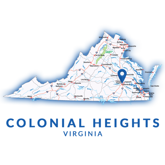 Colonial Heights Map