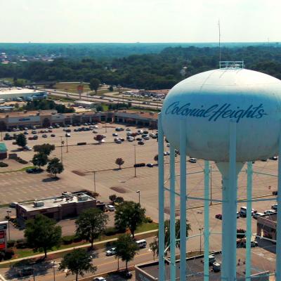 Colonial Heights from above